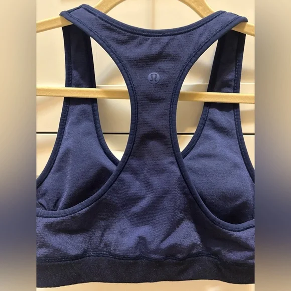 Lululemon Seamless Racerback Train Bra, Psychic, Size 8 - Picture 5 of 12